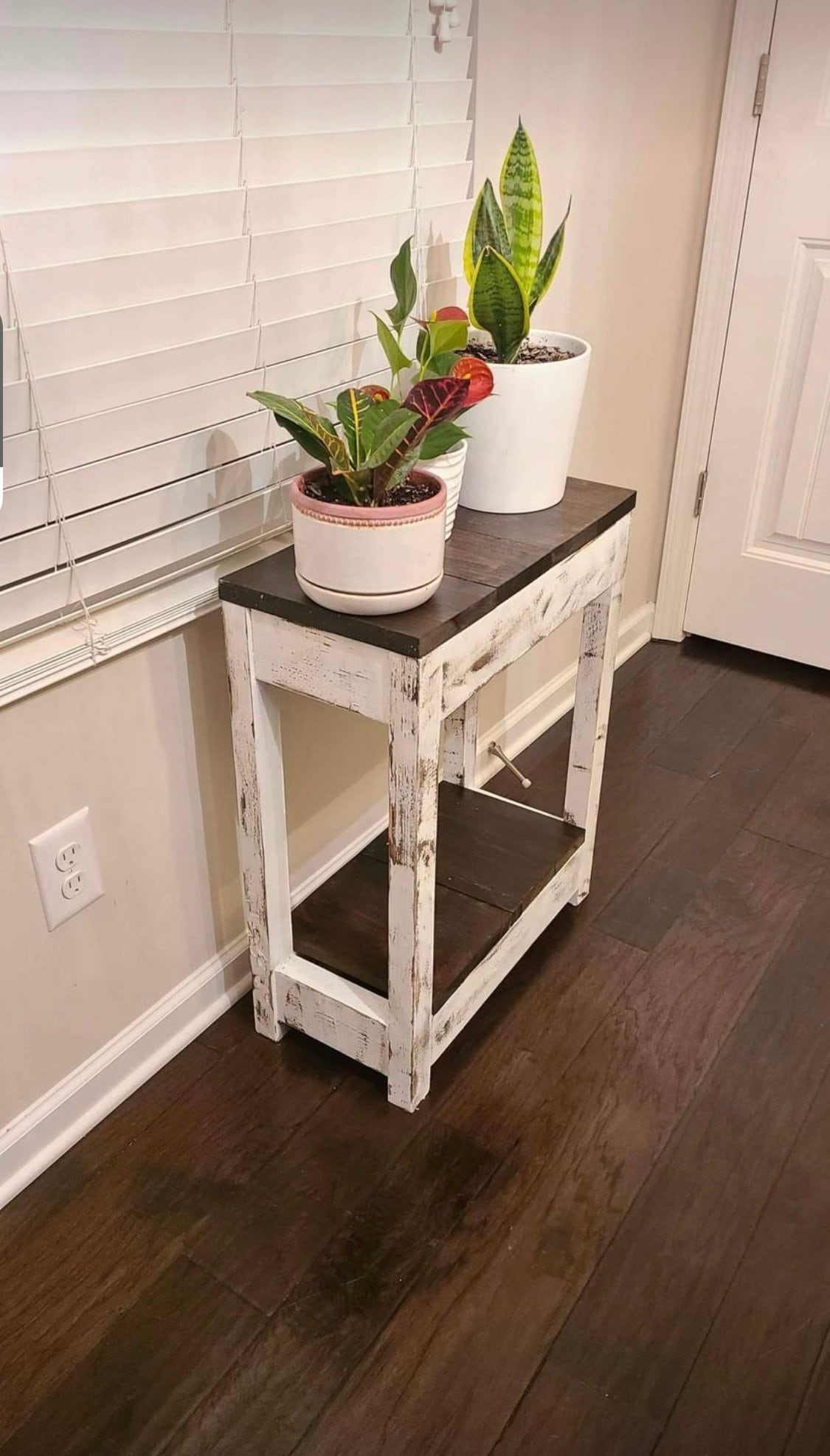 Rustic Reclaimed Wood End Table Set: Farmhouse Style Side Tables - Etsy