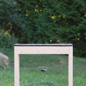 Rustic Recycled Wood End Table: Farmhouse Style Coffee Table image 10