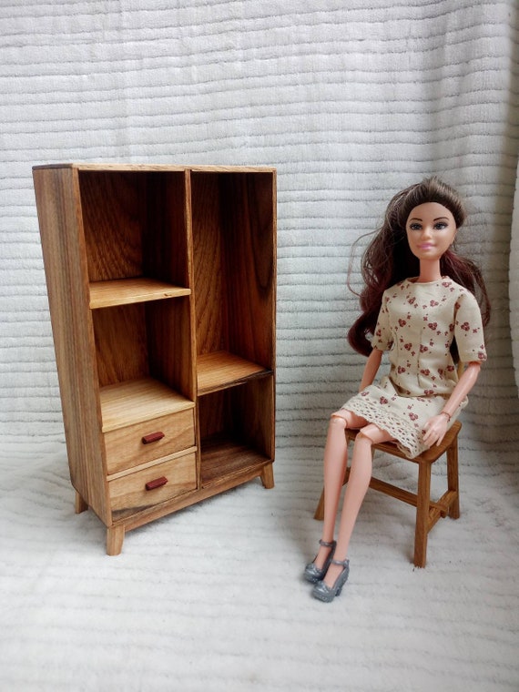 木製本棚 ドールハウス家具 1:6 スケール ドール家具 ブライス BJD
