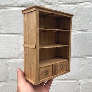 Wooden bookshelf dollhouse furniture 1:6 scale doll furniture blythe BJD roombox vintage dollhouse dollhouse miniatures