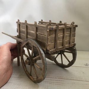 village cart, medieval cart, scale 1:6