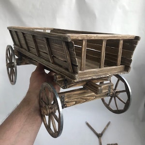 中世の村のカート、1:6スケールのカートモデル、