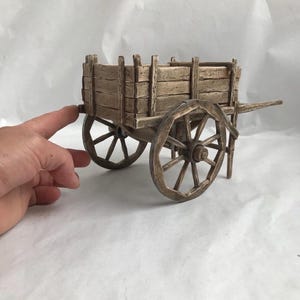 village cart, medieval cart, scale 1:6