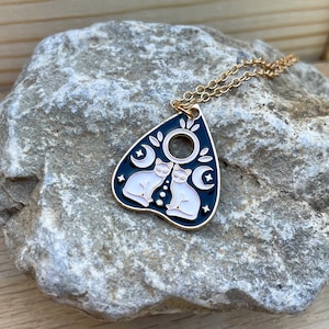 Collana con ciondolo Planchette: gioielli con tavola Ouija Witchy Cats