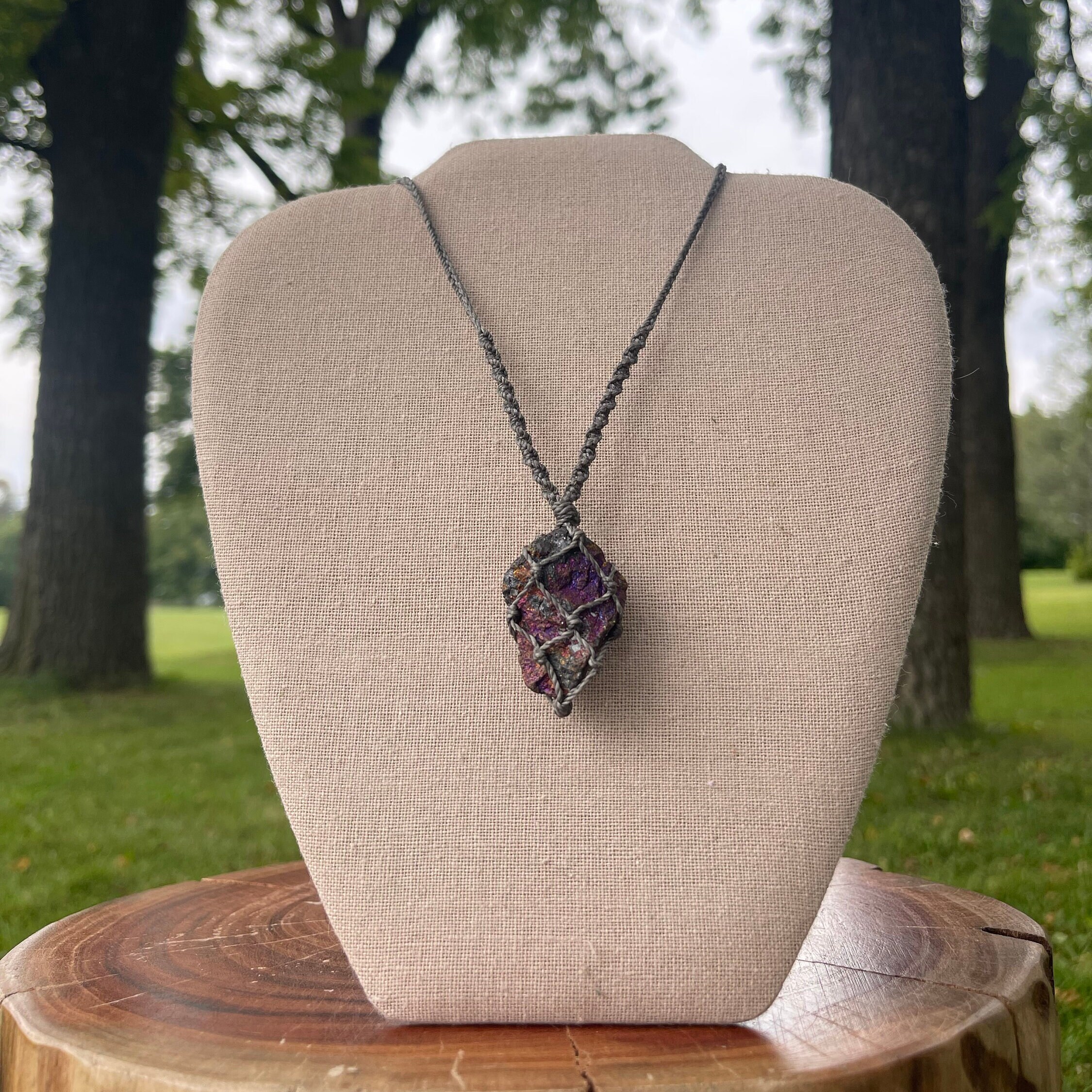Peacock ore deals pendant