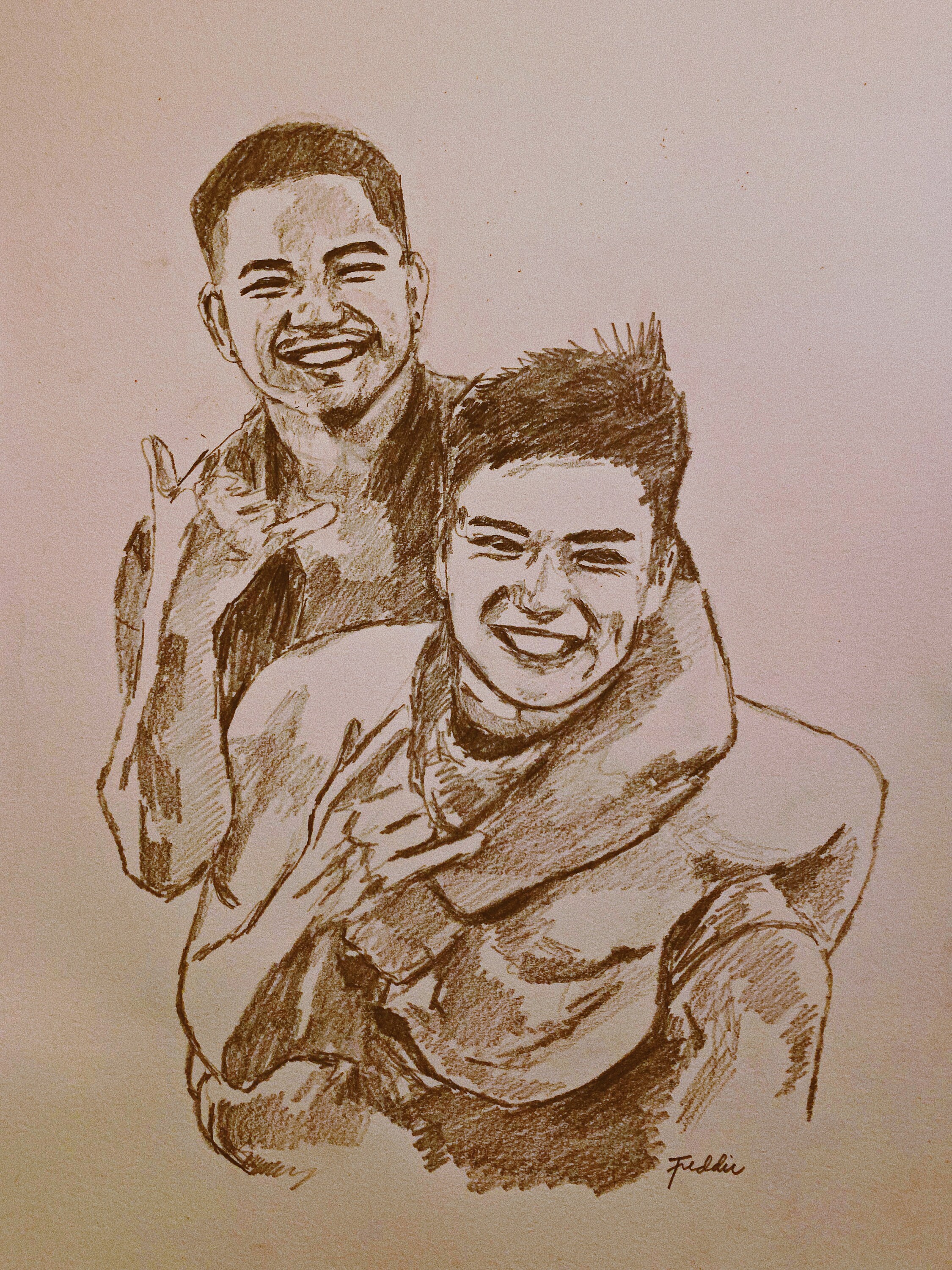 Custom Hand Drawn Portrait - Etsy