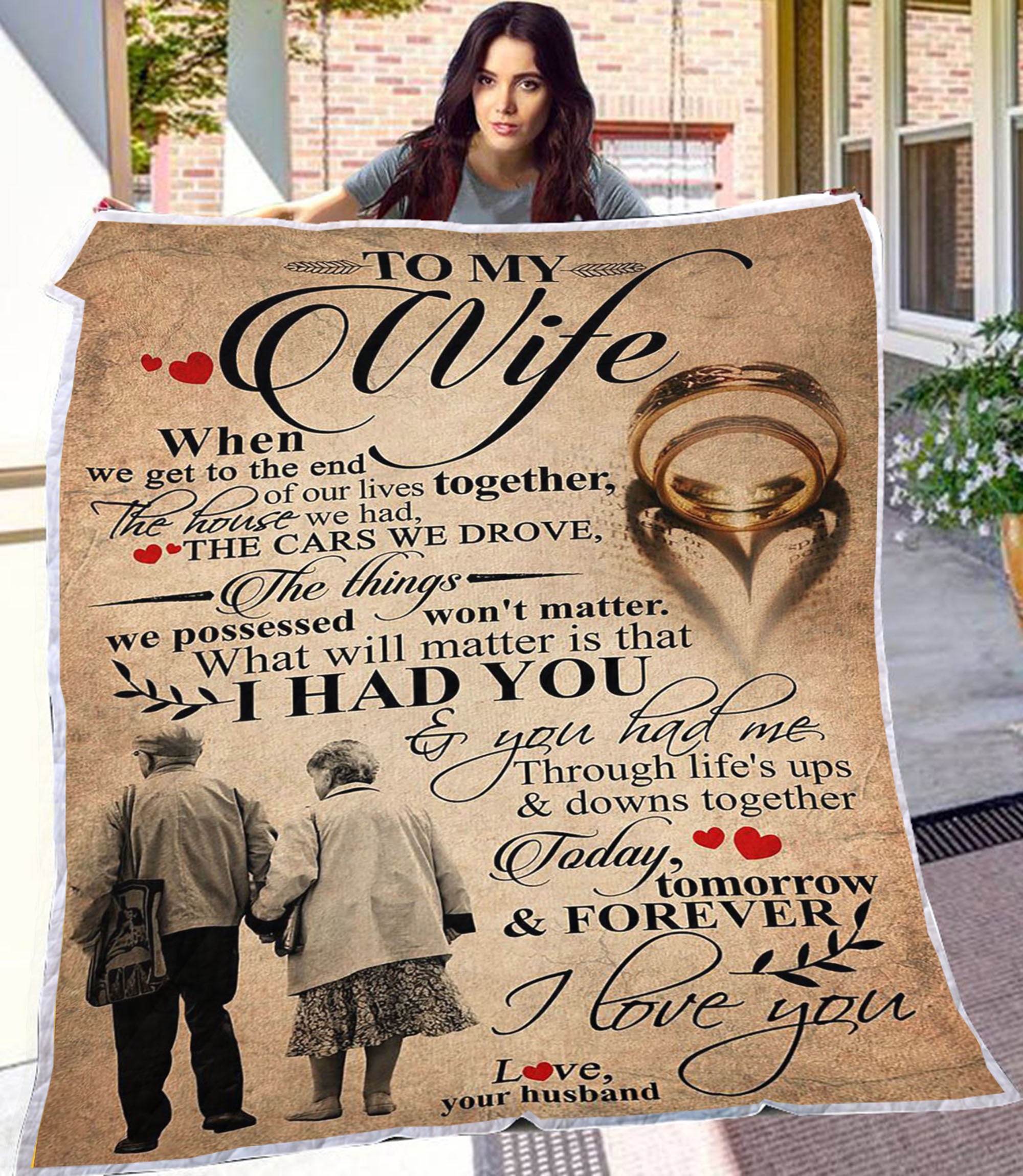 Personalized To My Wife Blanket Wife Blanket Gift for Wife Etsy