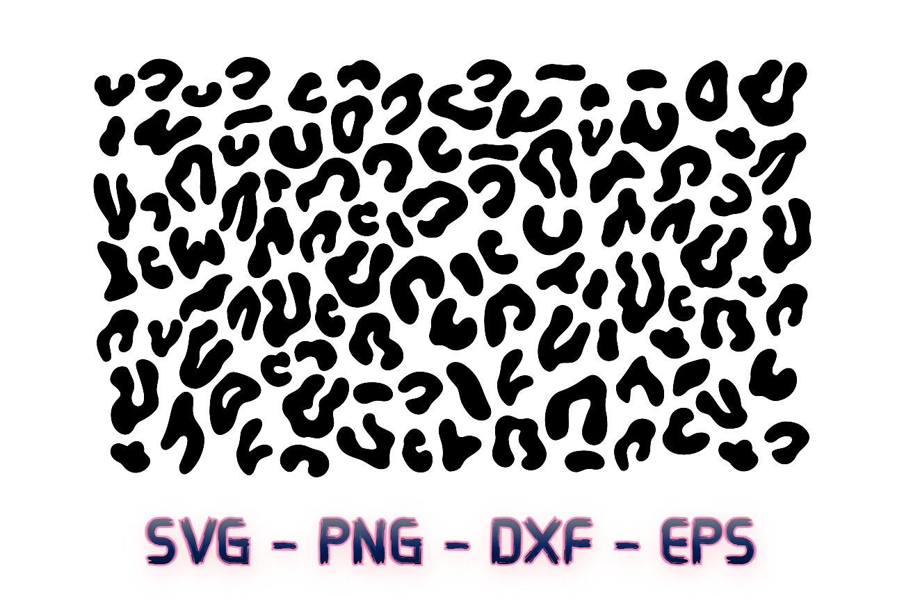 Leopard Print pattern svg png eps dxf animal spots svg | Etsy