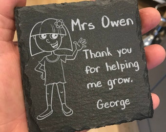 Teacher Thank you Coasters - Personalised
