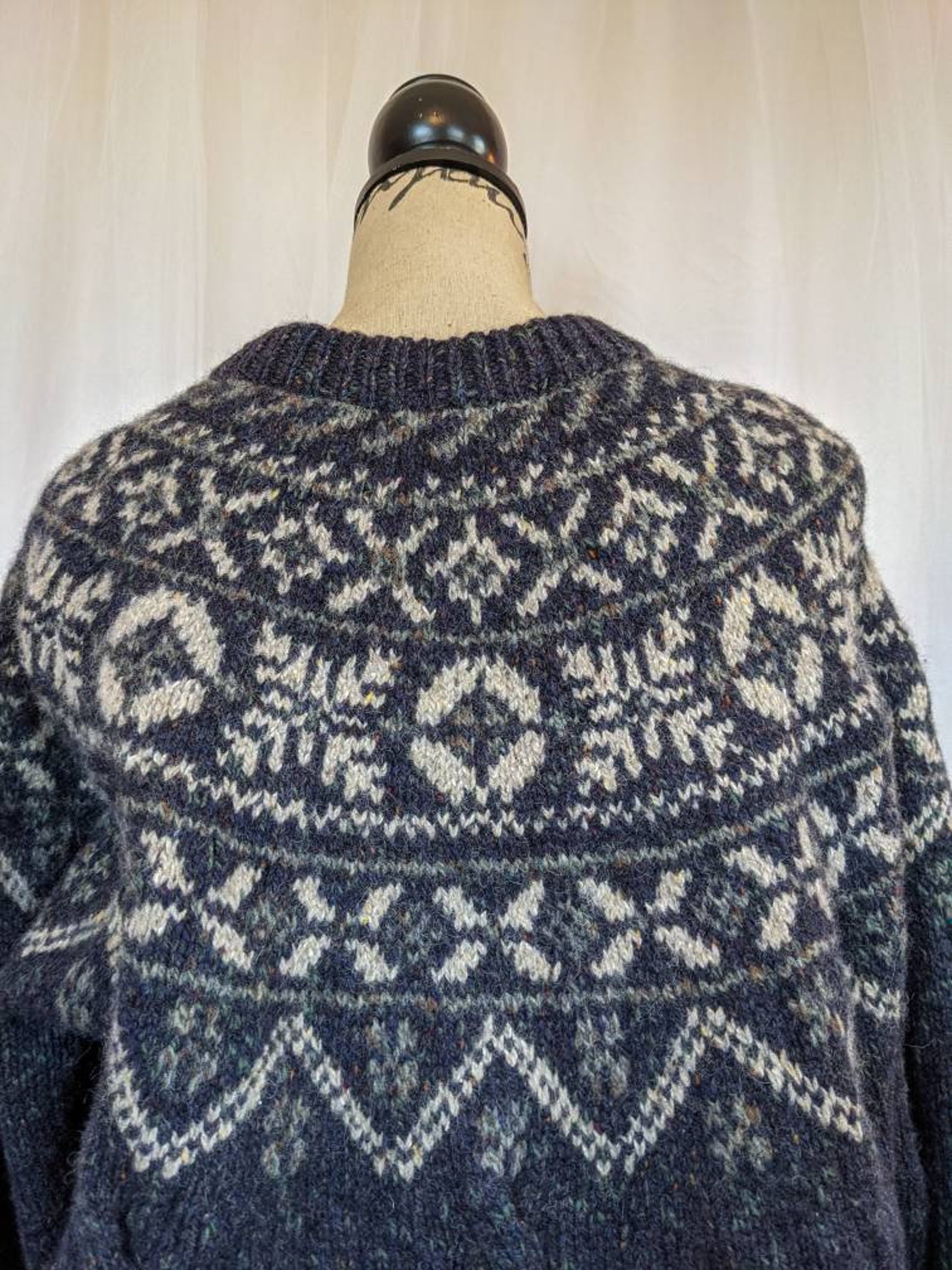Vintage LL Bean Wool/Cotton Blend Oversized Knit Sweater | Etsy