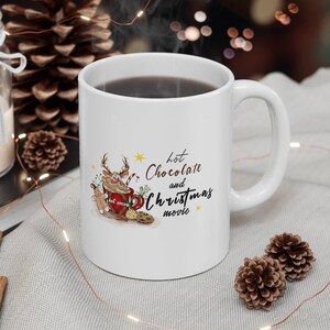 Hot Chocolate Mug, Holiday Mug, Christmas Coffee Mug, Winter Mug, Christmas Decor, Xmas mugs, Christmas eve mugs, Personalized Christmas