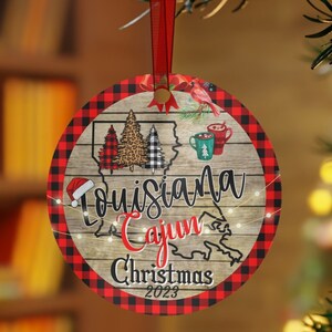Cajun Christmas 2025, Louisiana Christmas, Cajun Christmas Ornament, Christmas Decor, Christmas Ornament, Holiday Ornament, Christmas Tree,
