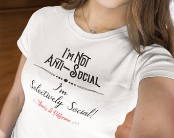 Funny Sarcastic T-Shirt: Anti-Social Mom Life Shirt