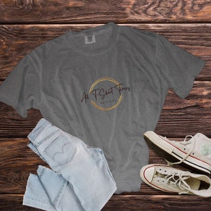 Comfort Colors 1717 T-Shirt Mockup - Pepper (Digital Download)