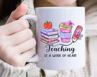 Teacher Appreciation Mug, Thank You Teacher Gift, Cute Teacher Coffee Mug, Gifts For Teacher, Teacher Cup