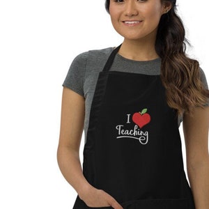Teacher Gift, Teacher Appreciation, Teacher Apron, Teacher Week, Education Week, Teaching with flair, Classroom Helper, Custom Teacher Gift