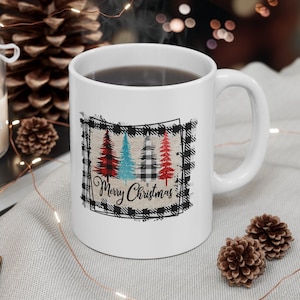 Christmas Tree Coffee Mug: Holiday Decor, Winter Xmas Gift