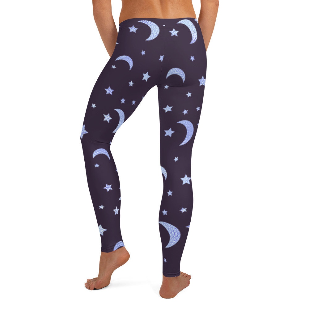Leggings With Moon & Stars Fun Leggings, Funny Leggings. Etsy UK