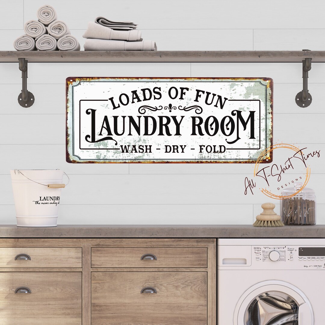 Vintage Laundry Room Wall Art: Timeless Decor for Nostalgic Spaces
