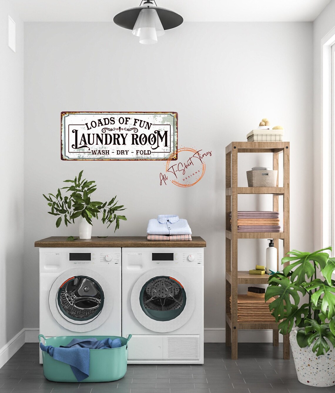 Vintage Laundry Room Sign: Rustic Farmhouse Wall Art - Etsy