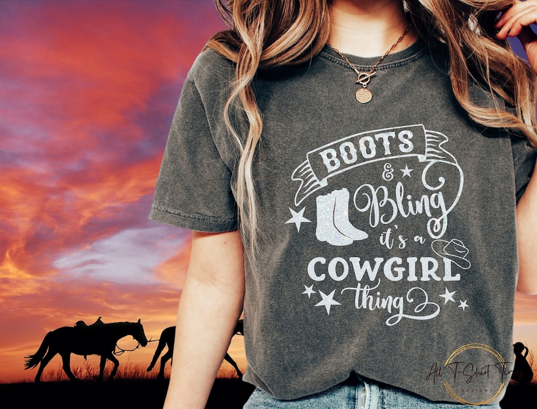 Cowgirl t shirts shop with bling