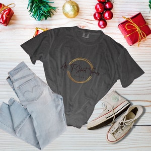 Comfort Colors 1717 T-Shirt Mockup: Pepper (Digital Download)