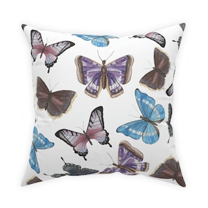 Butterfly Throw Pillow: Double-Sided Print Home Decor