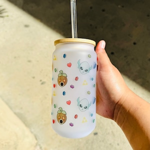 Zelda cup with glass straw