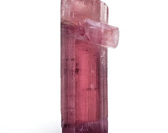 Cristal de turmalina rosa natural DT: Ejemplar crudo de Afganistán, 5,4 quilates