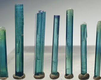Indicolite open colour Tourmaline Crystals Lot Terminated Crystal Good Size  , Tourmaline Specimen , Rough Tourmaline , Crystal for sale
