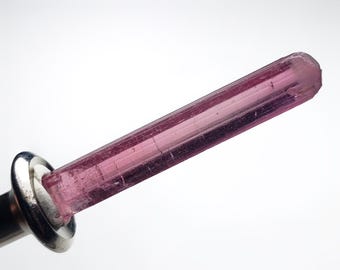 Cristal de turmalina rosa púrpura, piedra preciosa en bruto de Afganistán, 4,6 quilates