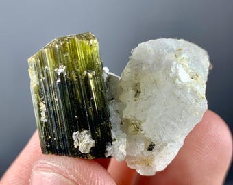 Stak nala Tourmaline combina Feldespato Espécimen de la mina skardu 11,6 gramos