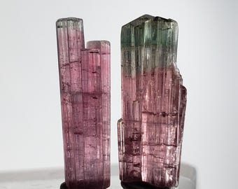 Bi-color Turmalin Kristalle, Afghanistan Herkunft, 6.7 Karat