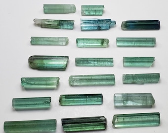 Cristales de turmalina de Paraíba, lote de piedras preciosas en bruto, 45 quilates