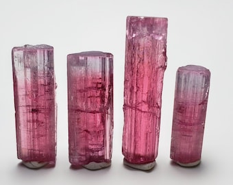 Cristales de turmalina bicolor naturales de la mina Paprok de Afganistán, turmalina en bruto, 14,3 quilates