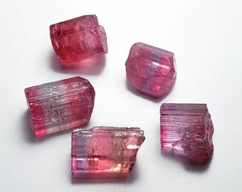 Cristales de turmalina tricolor natural de la mina Paprok de Afganistán, turmalina en bruto, 18,1 quilates