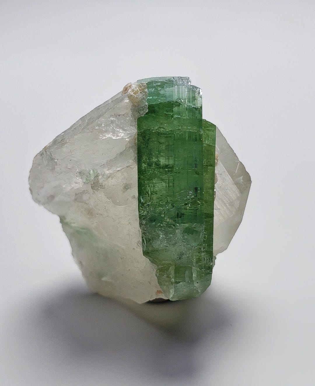 アフガニスタン鉱山産トルマリンコンバインクォーツ標本 7グラム