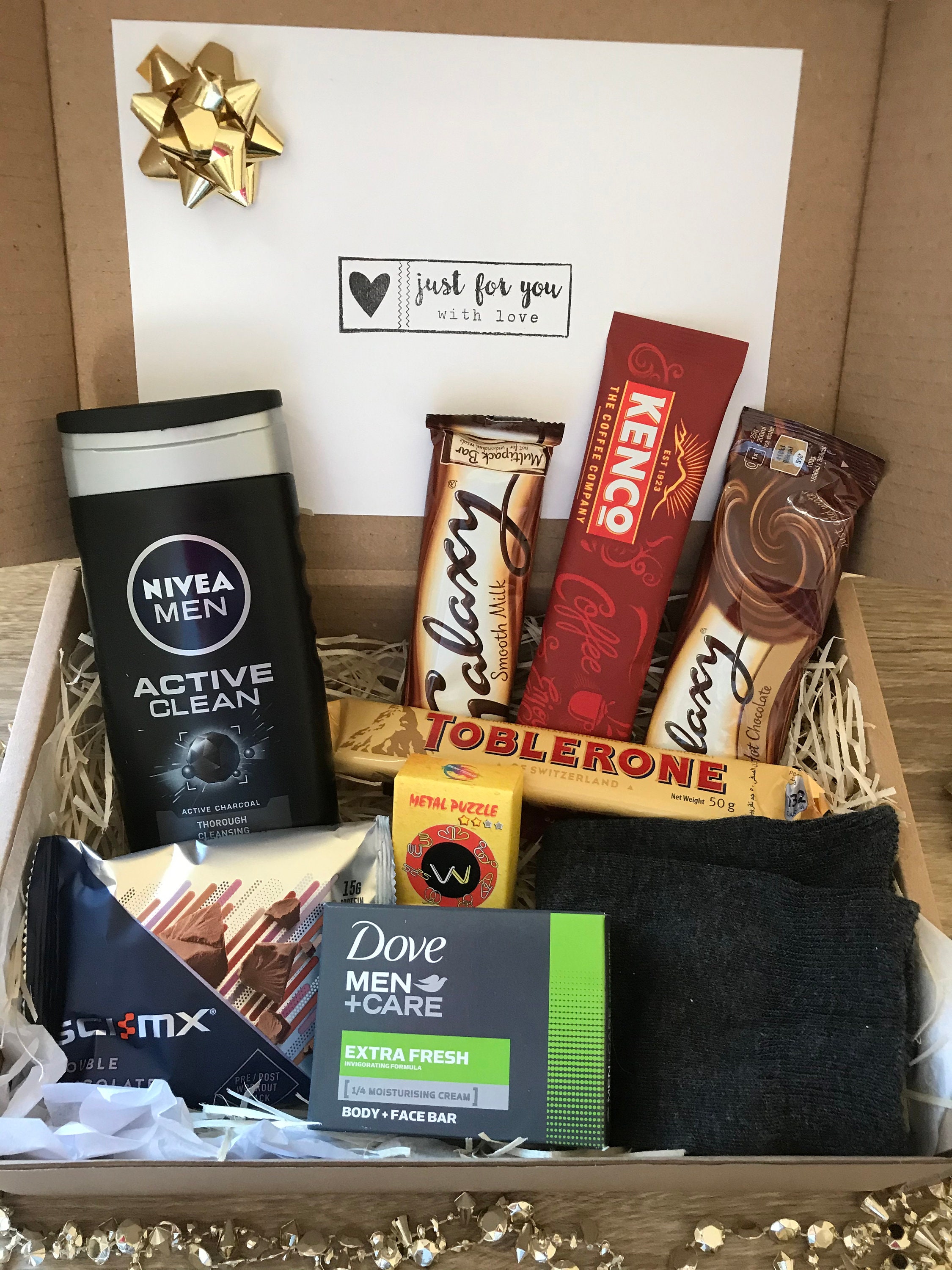 Mens Gift Box Mens Treat Box Mens Pamper Hamper Mens Etsy