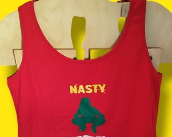 Red women's tank top