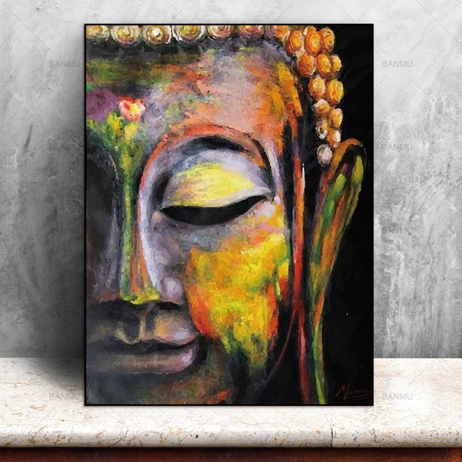 Buddha Bilder Gemalt Leinwand: Eine Reise in die Ruhe und Kreativität