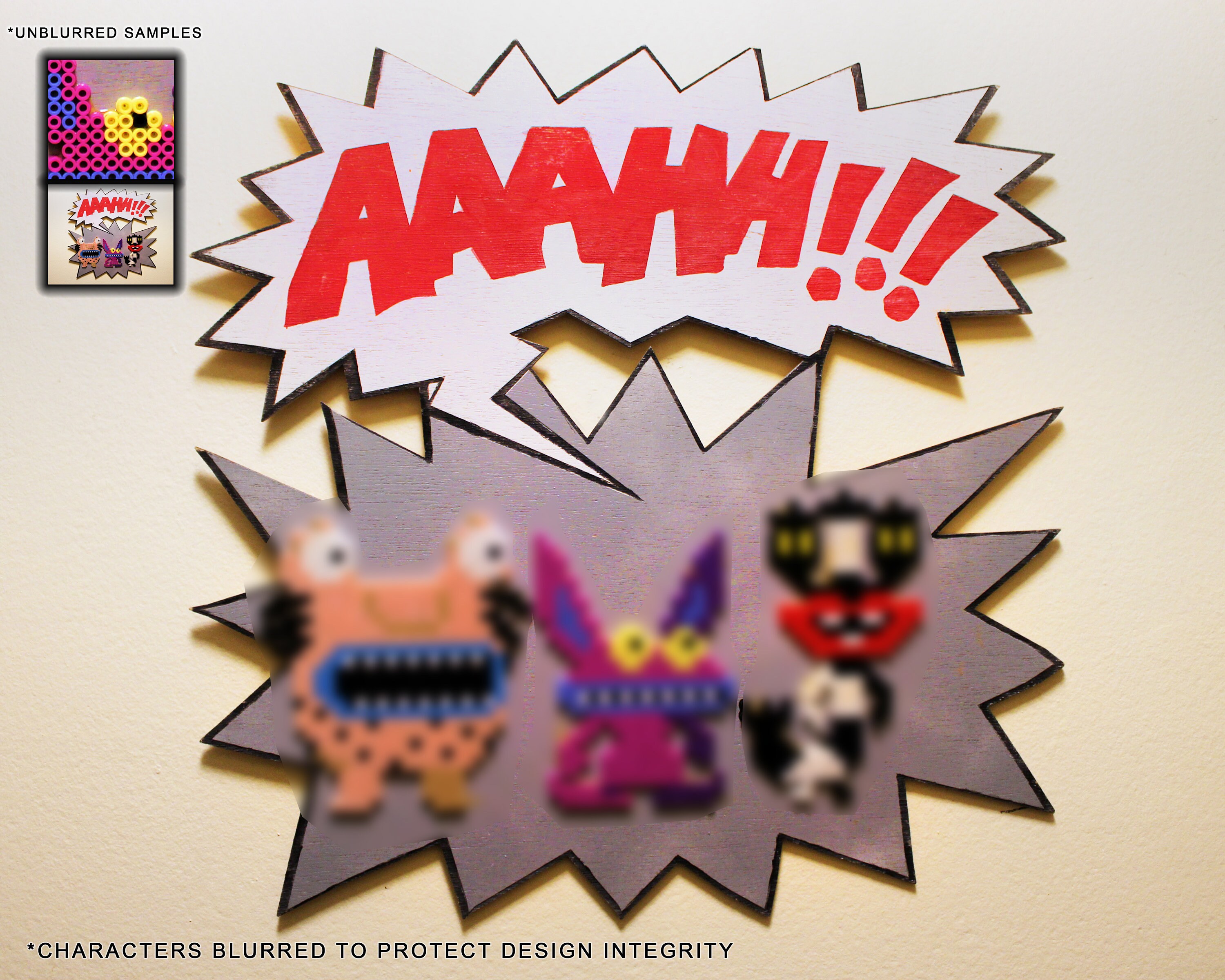 Aaahh Real Monsters Krumm Ickis Oblina Perler Etsy