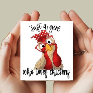 Whimsical Chicken Magnet: Farmhouse Kitchen Decor