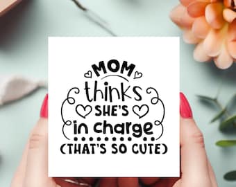 Mother's Day Gift for Mom Magnets, Humorous Mom Quote Magnet, Whimsical Fridge Accessory, Playful Home Decor, Funny Gift for MOM