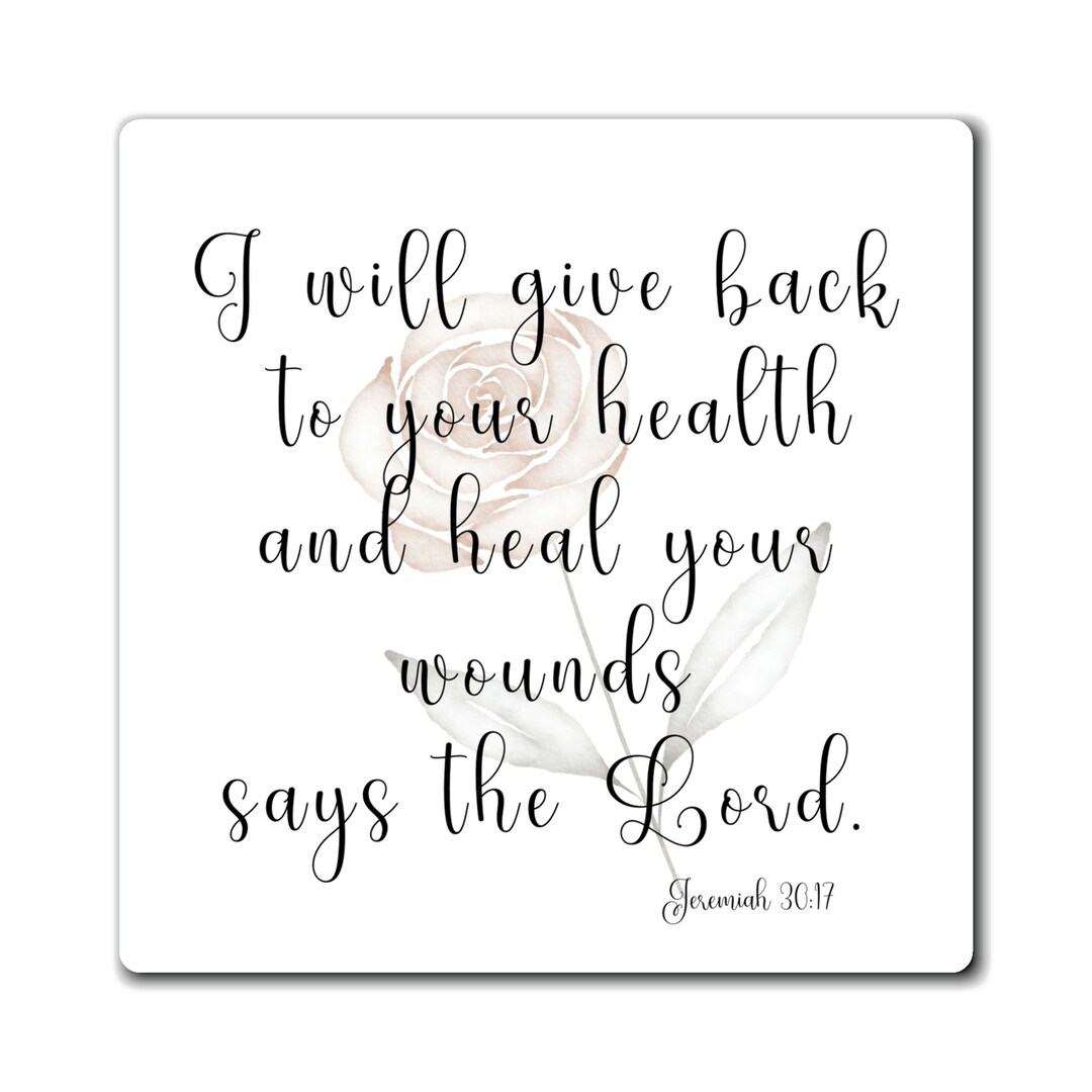 Jeremiah 30 17 Bible Verse Magnets I Will Give Back To Your Health And jeremiah-30-17-bible-verse-magnets-i-will-give-back-to-your-health-and