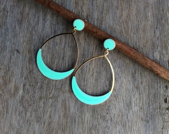 Boho earrings,Turquoise earrings,Stud earrings,Statement earrings,Hippie earrings,Hoop earrings,Stud turquoise earrings,Gyspy earrings,Gift