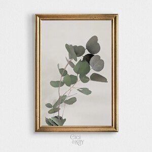 Eucalyptus Botanical Digital Oil Painting | Vintage Inspired Wall Art | Wall Decor | Printable Digital Download