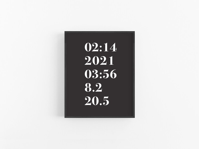 Birth Stats Print Baby Stats Print Baby Stats Poster Modern Etsy Canada