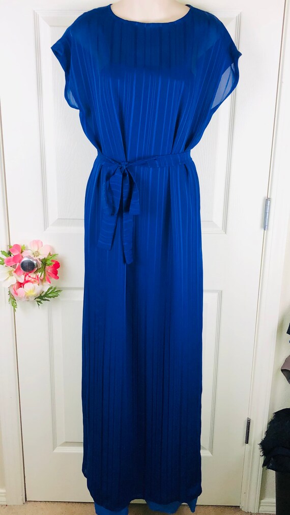 Vintage cobalt 1980’s handmade dress
