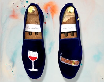 Crest Logo Embroidered Slippers Loafers for KIDS by May Anthony