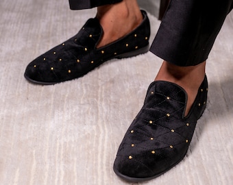 Studded Slippers Loafers by May Anthony